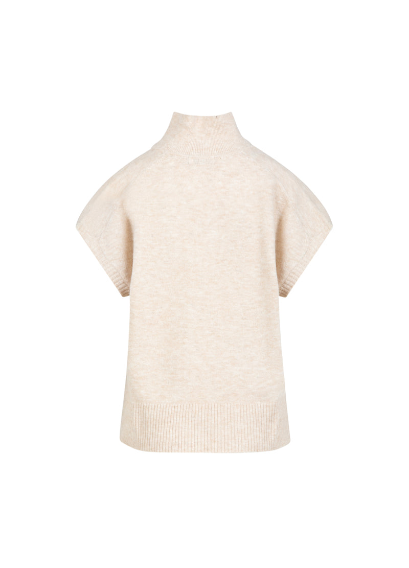 CC Heart CC HEART EMERIE GEBREIDE POLO TOP Knitwear Off white melange - 267