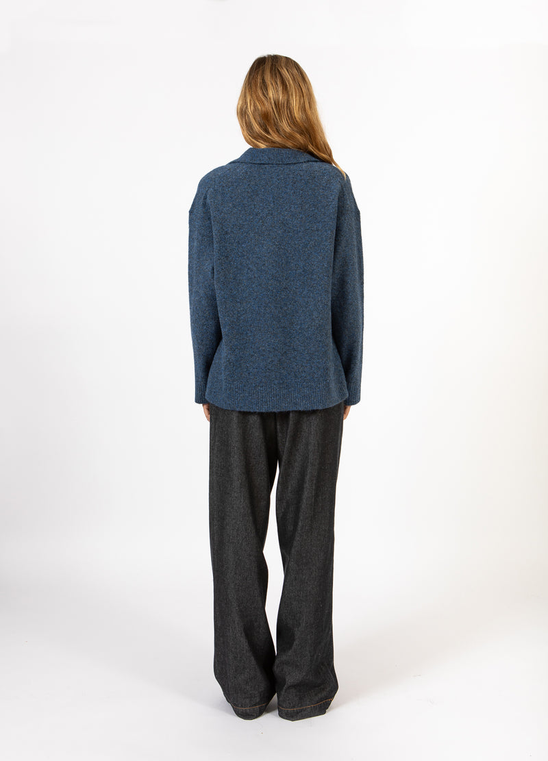 CC Heart CC HEART EMERIE POLO TRUI Knitwear Navy melange - 541