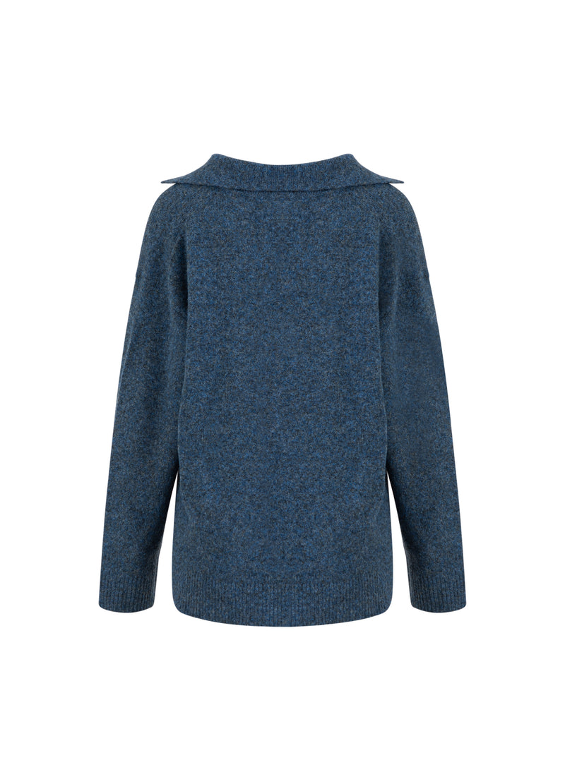 CC Heart CC HEART EMERIE POLO TRUI Knitwear Navy melange - 541
