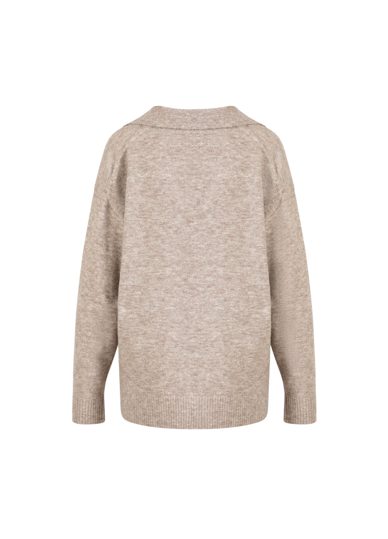 CC Heart CC HEART EMERIE POLO TRUI Knitwear Sand melange - 261