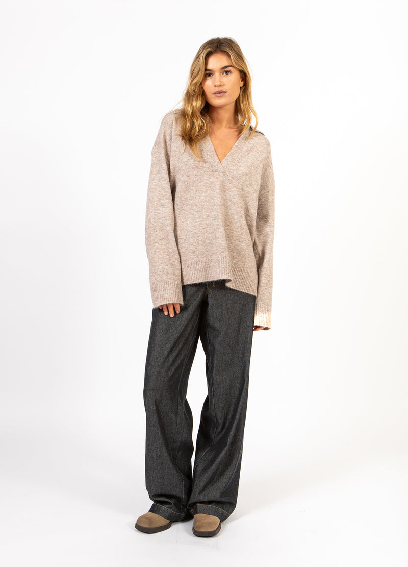 CC Heart CC HEART EMERIE POLO TRUI Knitwear Sand melange - 261