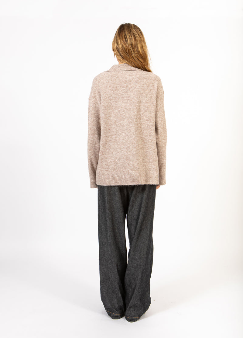 CC Heart CC HEART EMERIE POLO TRUI Knitwear Sand melange - 261