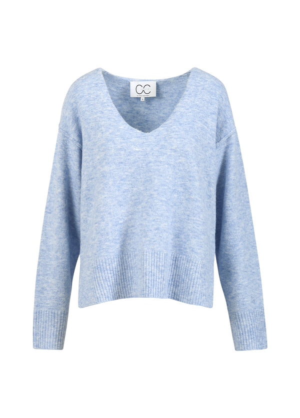 CC Heart CC HEART EMERIE V-HALS TRUI Knitwear Dream blue - 529