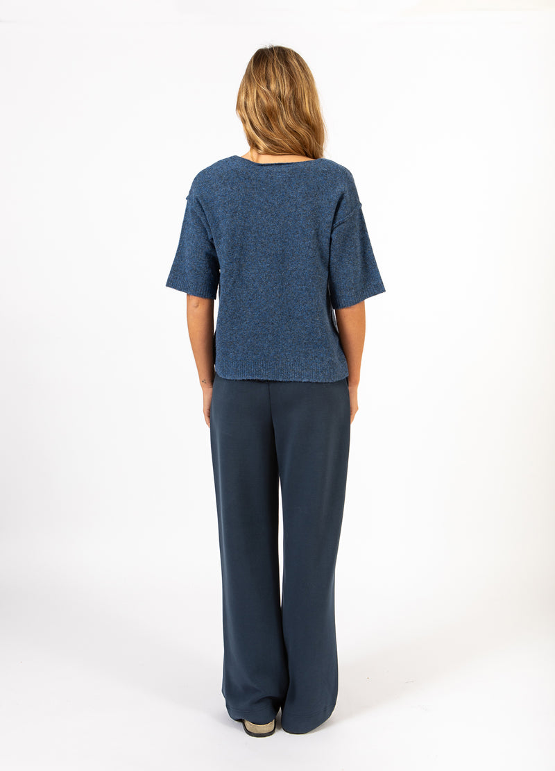 CC Heart CC HEART EMERIE V-HALS TRUI Knitwear Navy melange - 541
