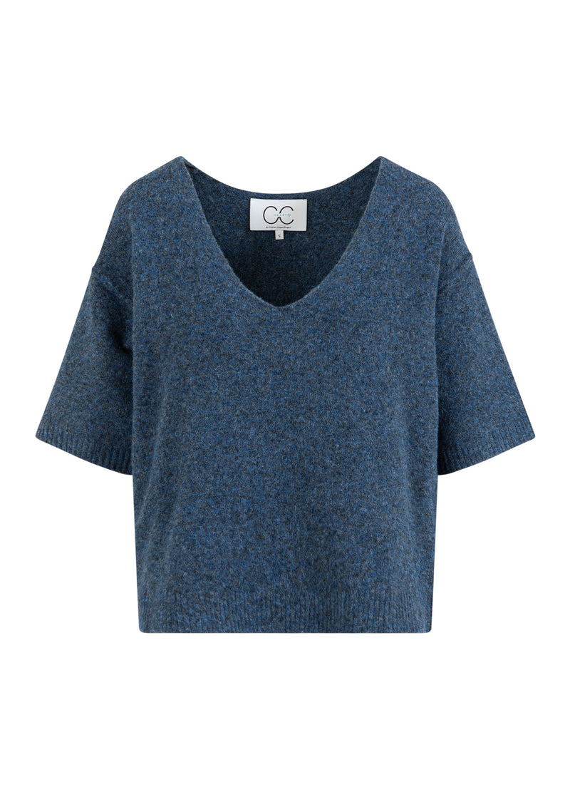 CC Heart CC HEART EMERIE V-HALS TRUI Knitwear Navy melange - 541
