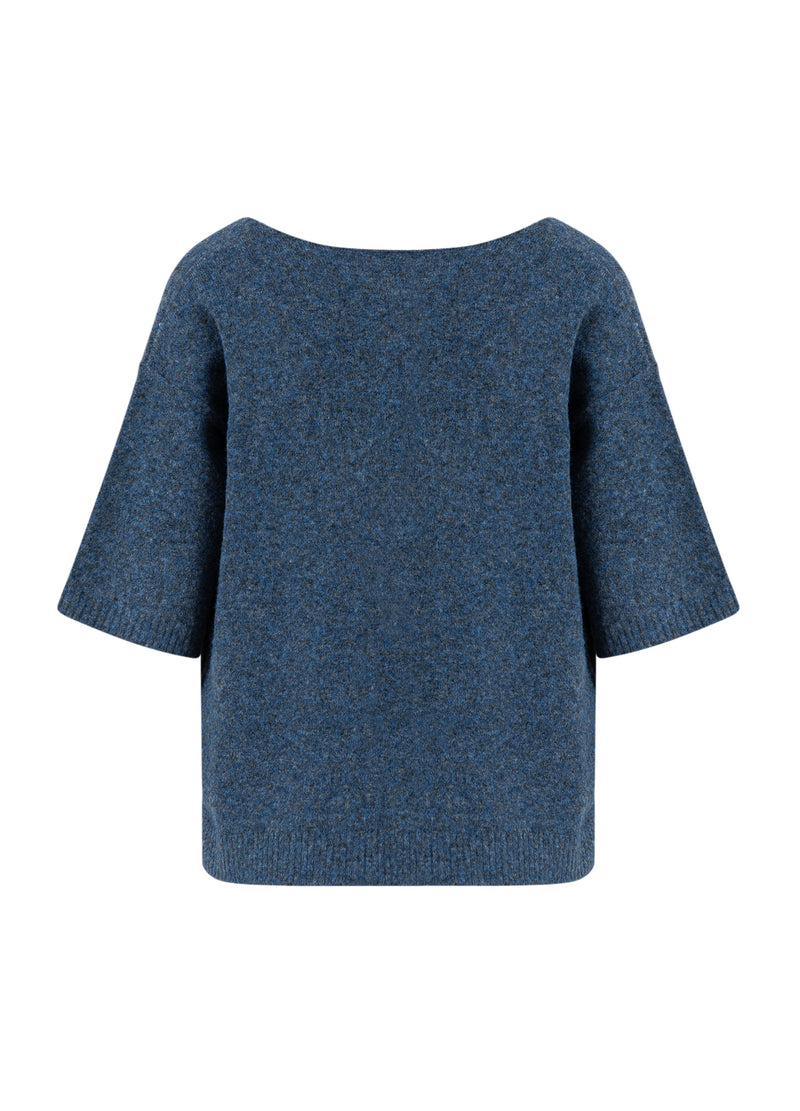 CC Heart CC HEART EMERIE V-HALS TRUI Knitwear Navy melange - 541
