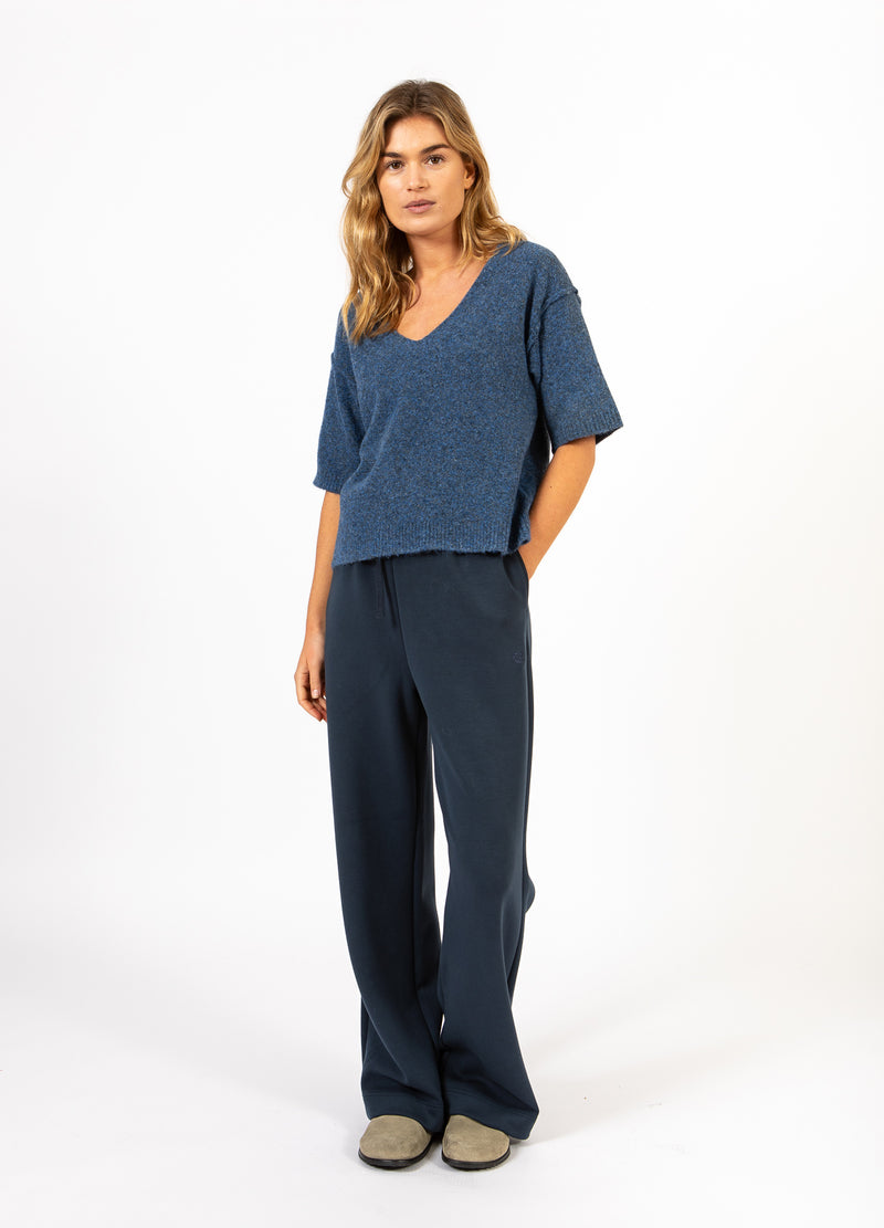 CC Heart CC HEART EMERIE V-HALS TRUI Knitwear Navy melange - 541