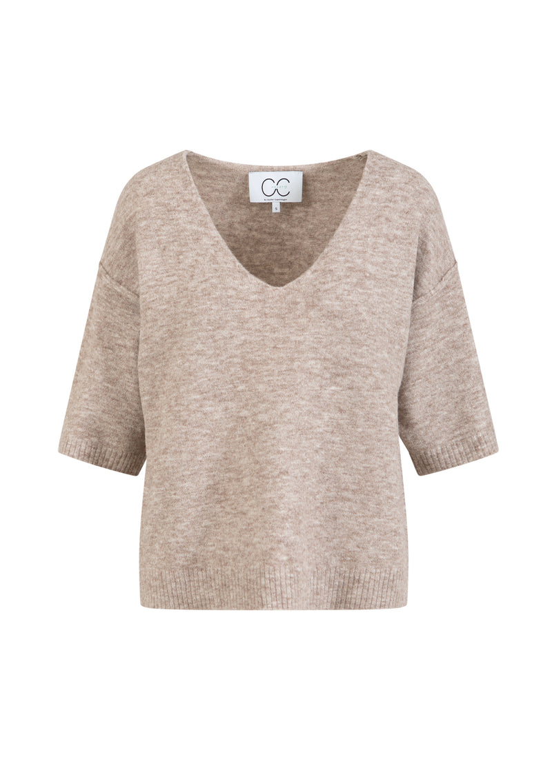 CC Heart CC HEART EMERIE V-HALS TRUI Knitwear Sand melange - 261