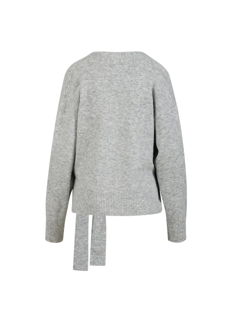 CC Heart CC HEART EMERIE WIKKELVEST Knitwear Light grey melange - 129