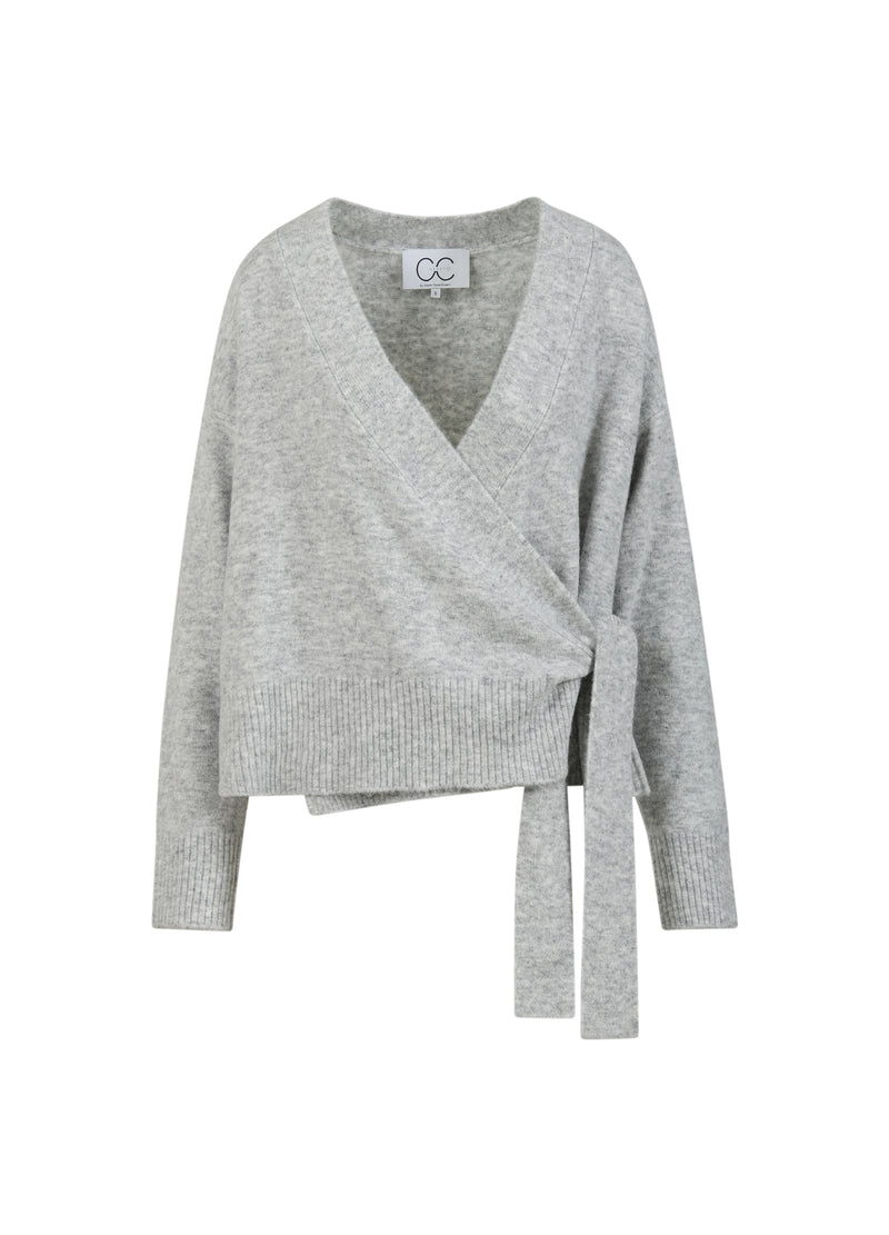 CC Heart CC HEART EMERIE WIKKELVEST Knitwear Light grey melange - 129