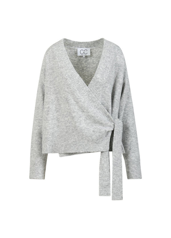 CC Heart CC HEART EMERIE WIKKELVEST Knitwear Light grey melange - 129