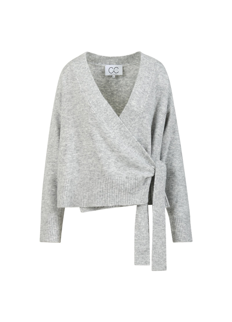 CC Heart CC HEART EMERIE WIKKELVEST Knitwear Light grey melange - 129