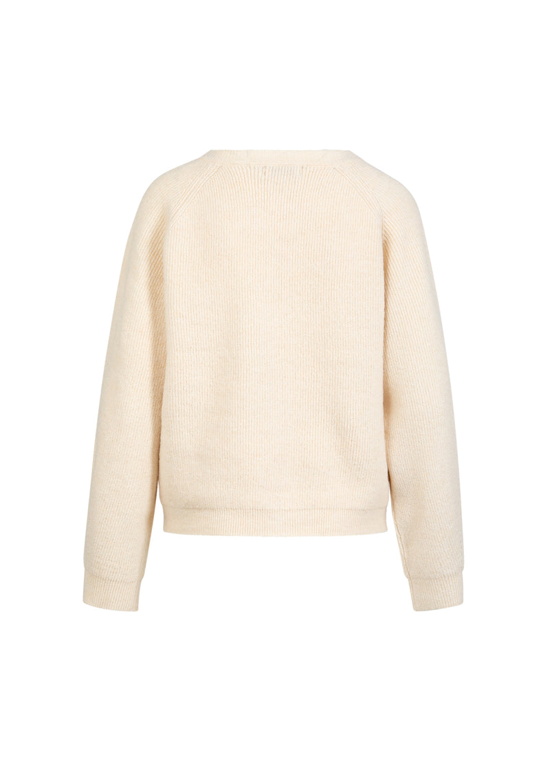 CC Heart CC HEART EMMA O-NECK GEBREIDE VEST Knitwear Creme - 241