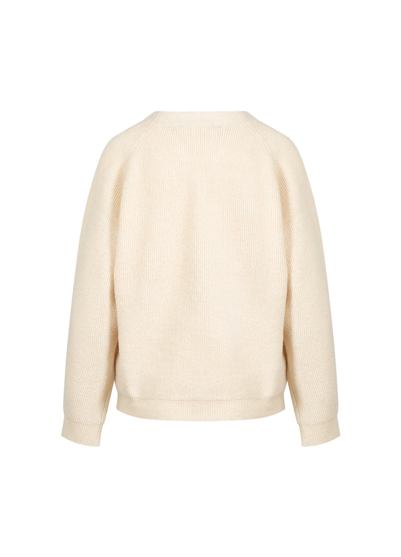 CC Heart CC HEART EMMA O-NECK TRUI Knitwear Creme - 241