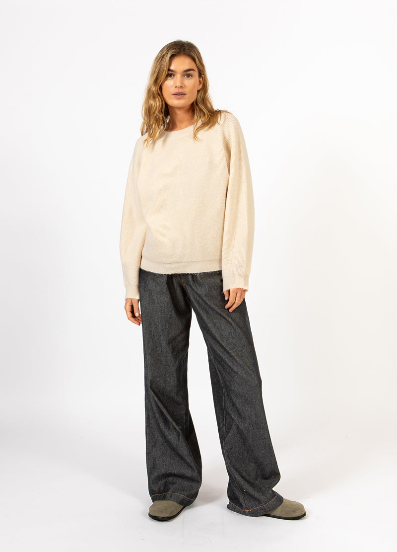 CC Heart CC HEART EMMA O-NECK TRUI Knitwear Creme - 241
