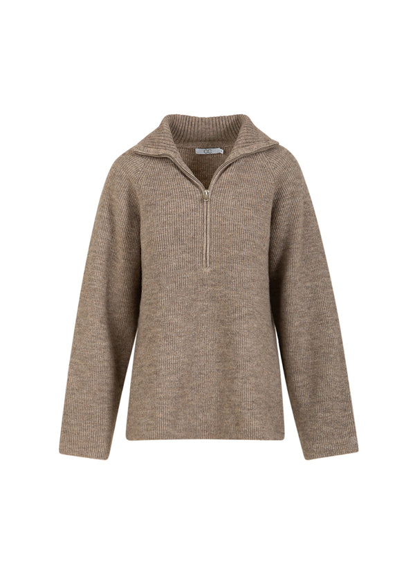 CC Heart CC HEART EMMA RITS GEBREID VEST Knitwear Golden brown melange - 793