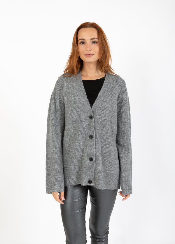 CC Heart CC HEART EMMA V-HALS VEST Knitwear Dark Grey Melange - 128