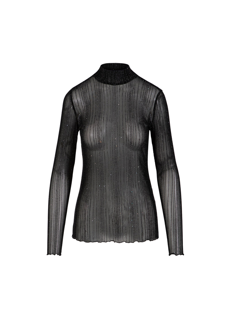 CC Heart CC HEART EVE MESH COLTRUI Shirt/Blouse Black glitter - 100