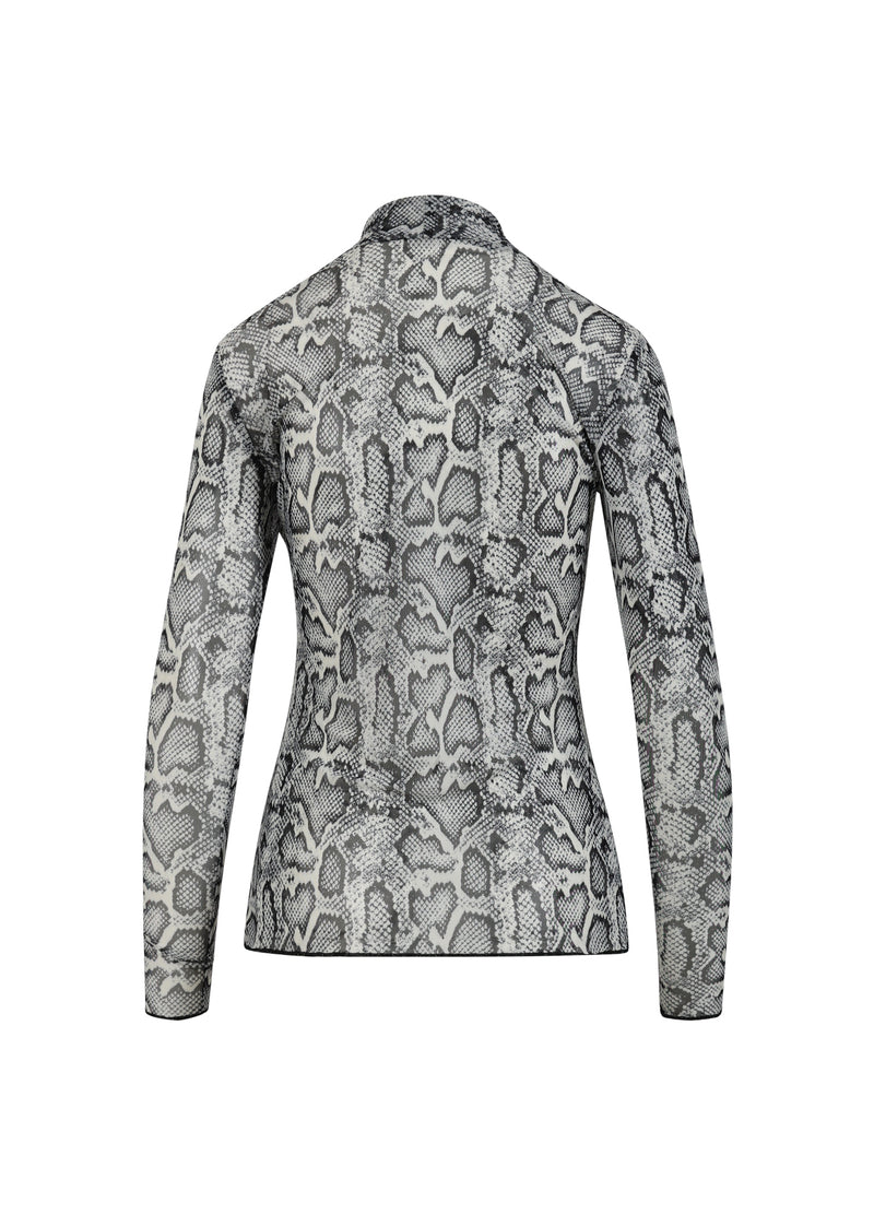 CC Heart CC HEART EVE MESH COLTRUI Shirt/Blouse White snake print - 270