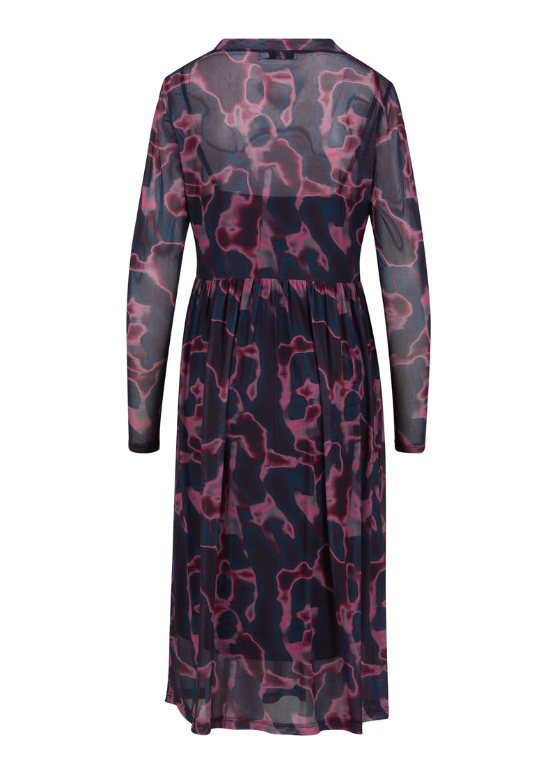 CC Heart CC HEART EVE MESH JURK PRINT Dress Pink wave - 601