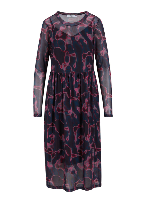 CC Heart CC HEART EVE MESH JURK PRINT Dress Pink wave - 601