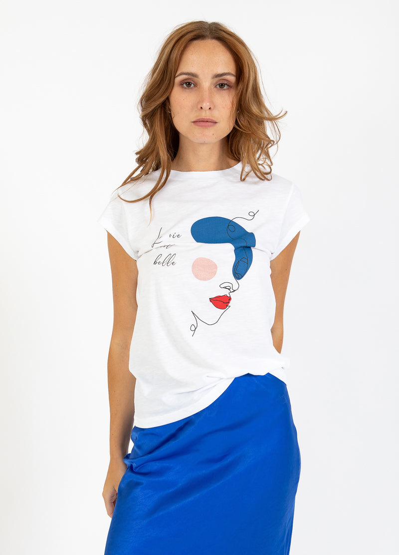 CC Heart CC HEART FACE T-SHIRT - KAPMOUW T-Shirt White - 200