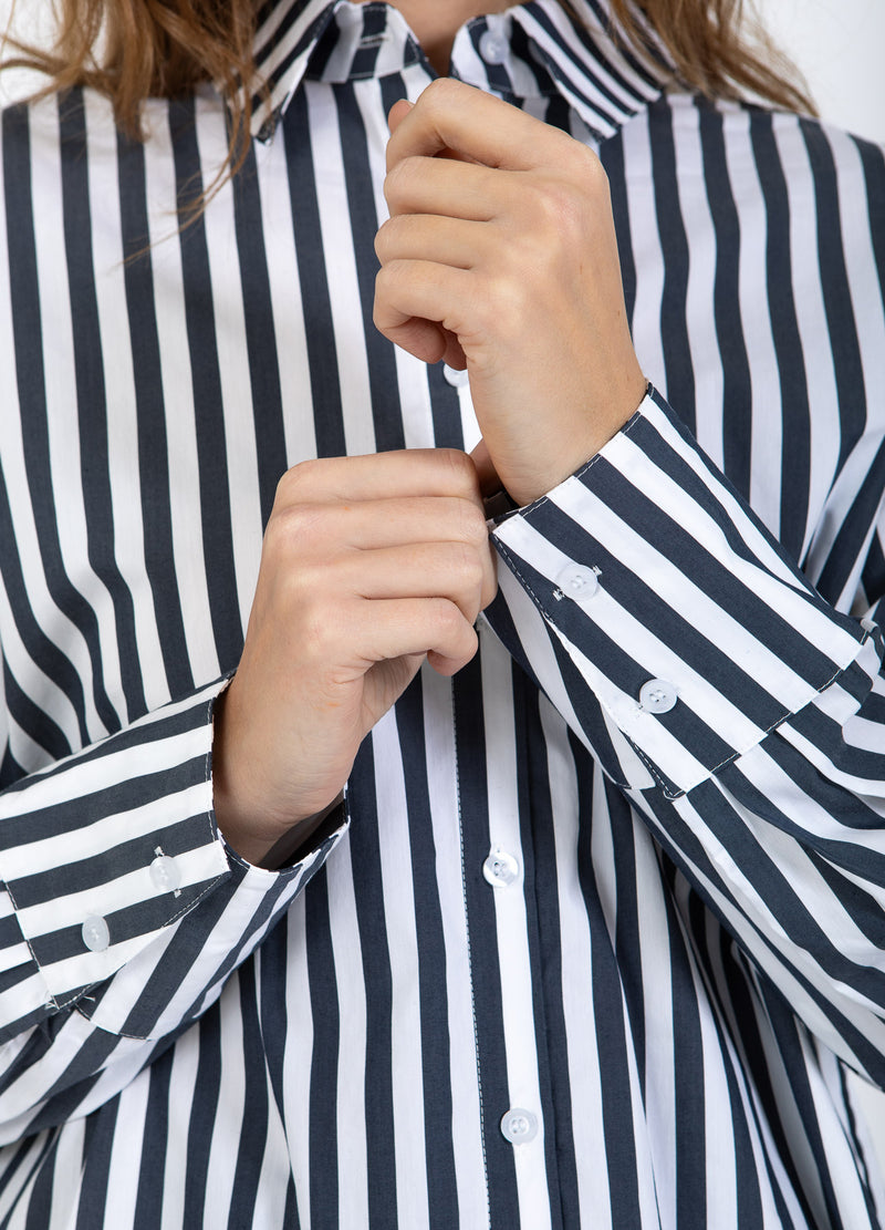 CC Heart CC HEART HARPER GESTREEPT OVERSIZE OVERHEMD Shirt/Blouse Navy stripe - 593