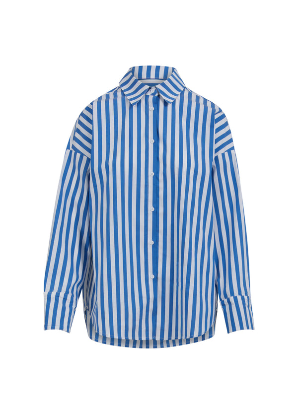 CC Heart   CC HEART HARPER OVERSIZED SHIRT MET STREPEN Shirt/Blouse Blue stripes - 909