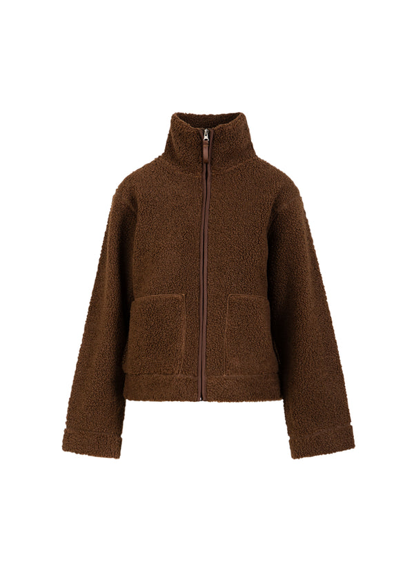CC Heart CC HEART JAMIE FLEECE RITSSLUITING TRUI Outerwear Chocolate brown - 349