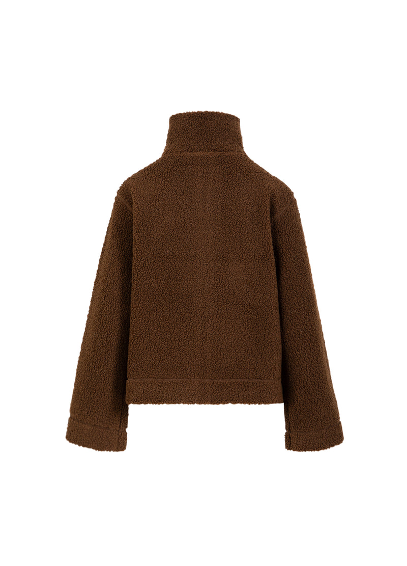 CC Heart CC HEART JAMIE FLEECE RITSSLUITING TRUI Outerwear Chocolate brown - 349