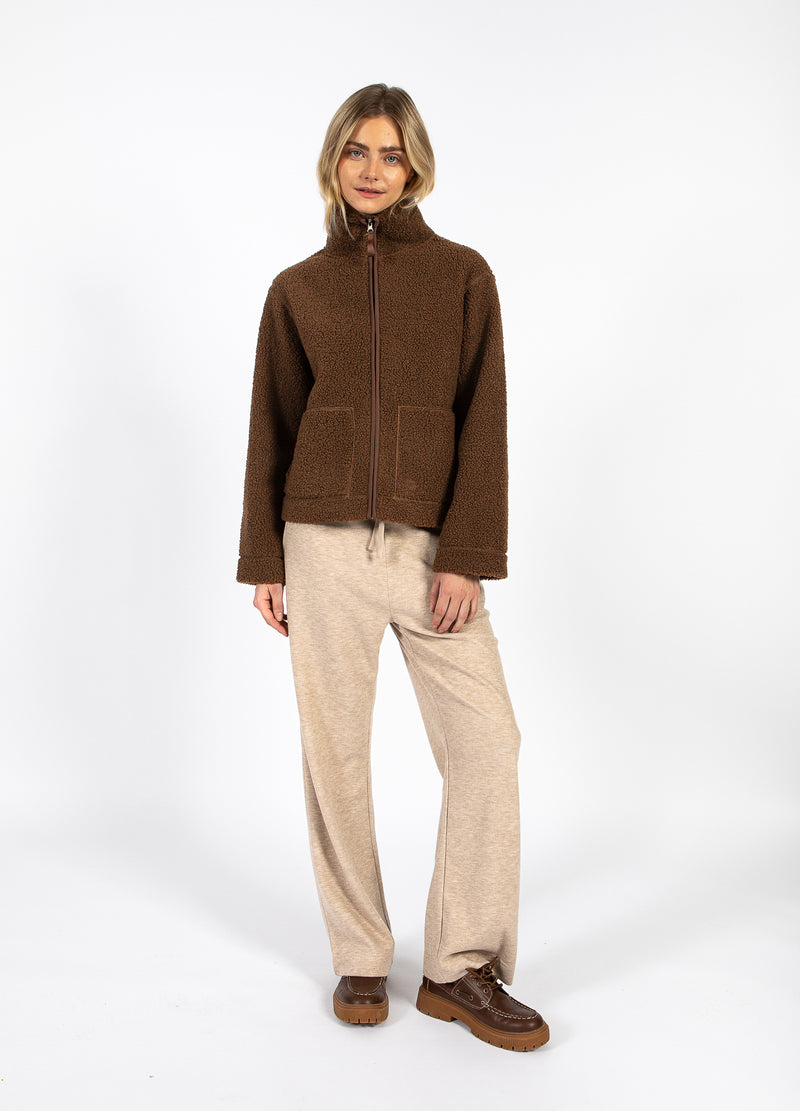 CC Heart CC HEART JAMIE FLEECE RITSSLUITING TRUI Outerwear Chocolate brown - 349