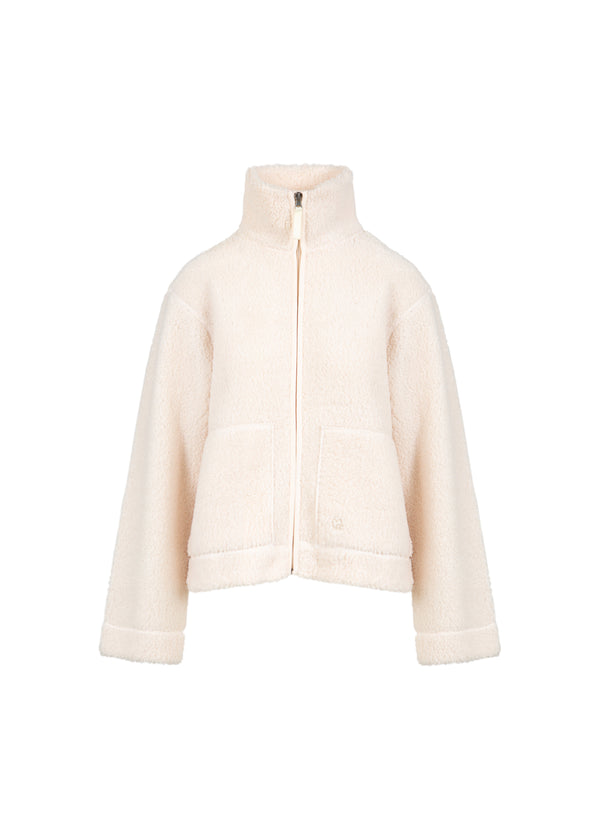 CC Heart CC HEART JAMIE FLEECE RITSSLUITING TRUI Outerwear Off White - 202