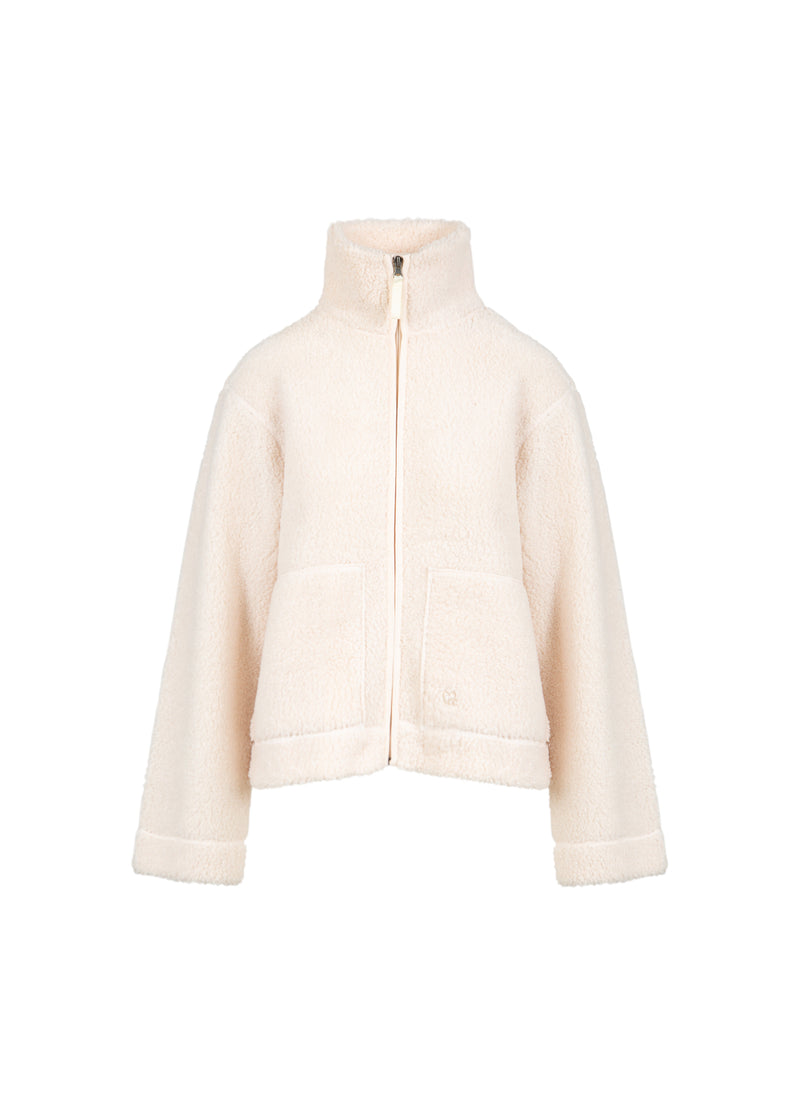 CC Heart CC HEART JAMIE FLEECE RITSSLUITING TRUI Outerwear Off White - 202