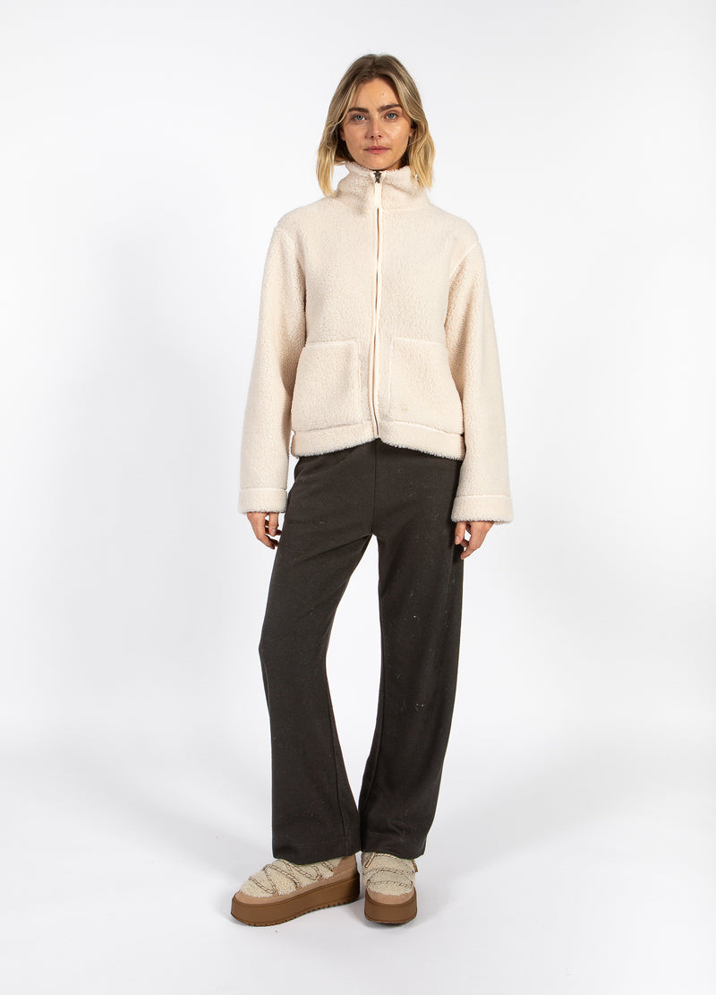 CC Heart CC HEART JAMIE FLEECE RITSSLUITING TRUI Outerwear Off White - 202