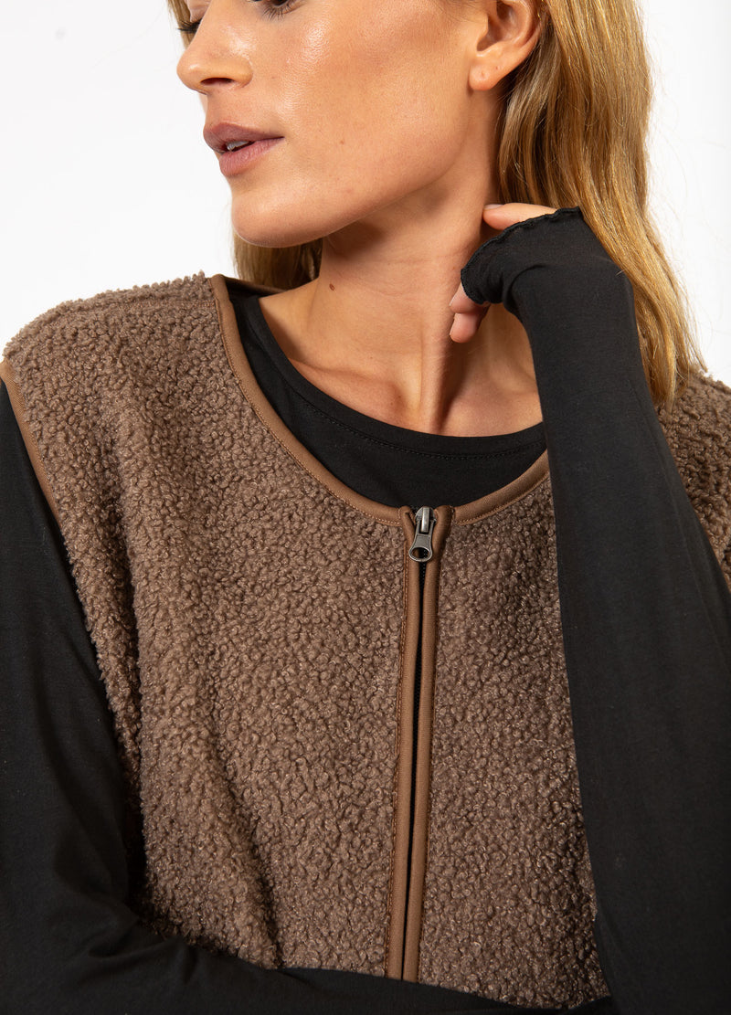 CC Heart CC HEART JAMIE FLEECE VEST Outerwear Light nougat - 378