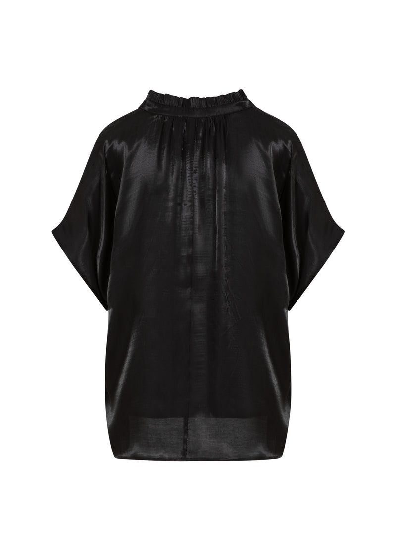 CC Heart CC HEART JOLIE METALLIC TOP MET PLOOIEN Shirt/Blouse Black - 100