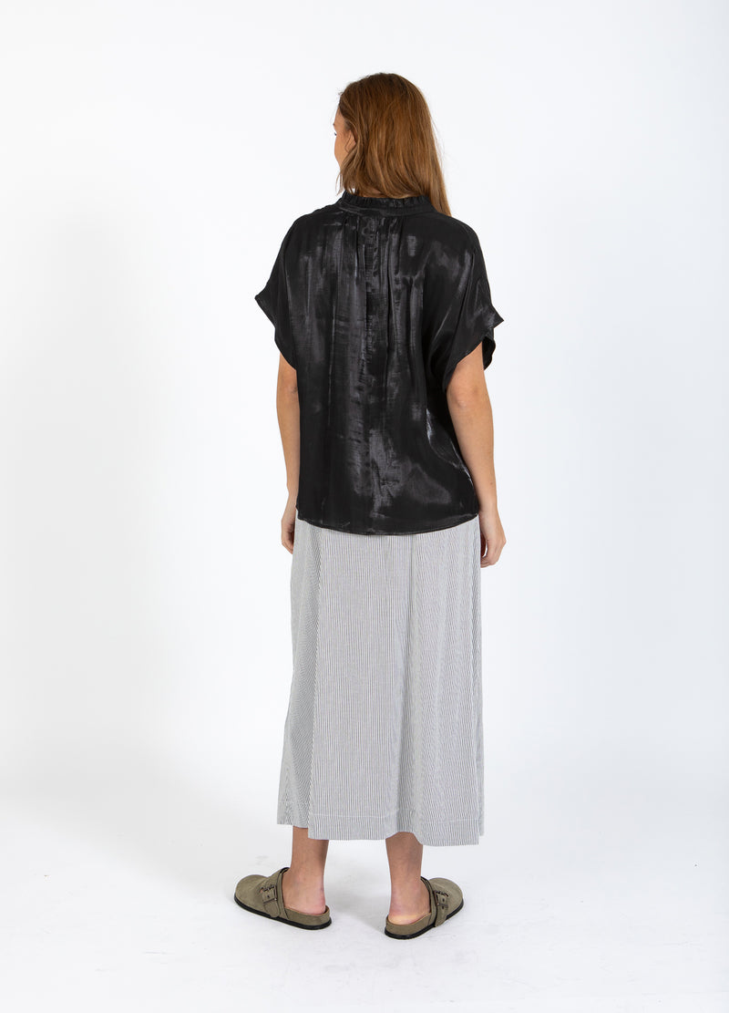 CC Heart CC HEART JOLIE METALLIC TOP MET PLOOIEN Shirt/Blouse Black - 100