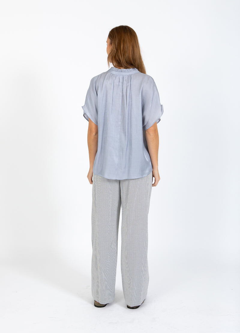 CC Heart CC HEART JOLIE METALLIC TOP MET PLOOIEN Shirt/Blouse Grey blue - 125