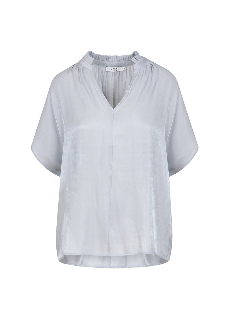 CC Heart CC HEART JOLIE METALLIC TOP MET PLOOIEN Shirt/Blouse Grey blue - 125