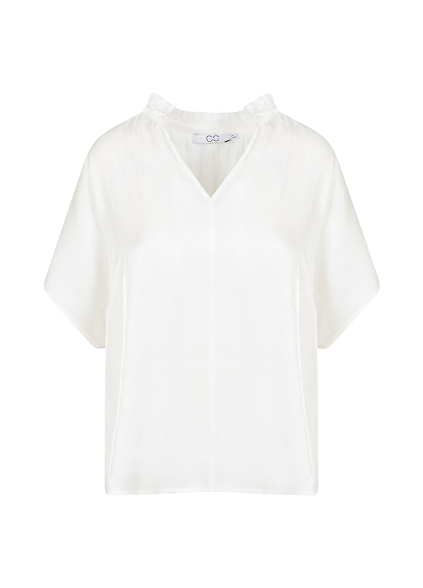 CC Heart CC HEART JOLIE METALLIC TOP MET PLOOIEN Shirt/Blouse White - 200