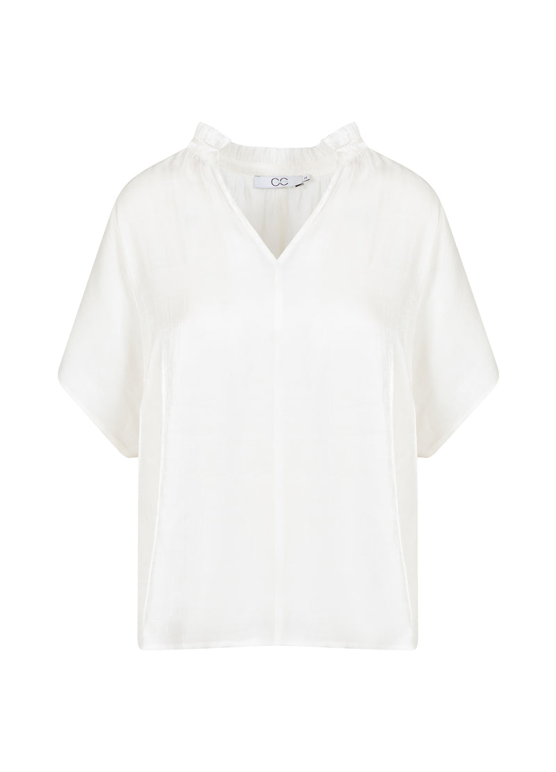 CC Heart CC HEART JOLIE METALLIC TOP MET PLOOIEN Shirt/Blouse White - 200
