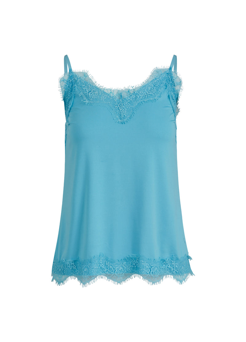 CC Heart CC HEART KANTENTOP Top - Short sleeve Blue lagune - 518