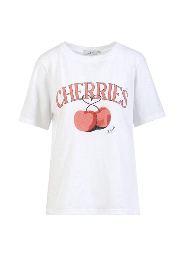 CC Heart CC HEART KERSEN T-SHIRT - MIDDEN MOUW T-Shirt White - 200