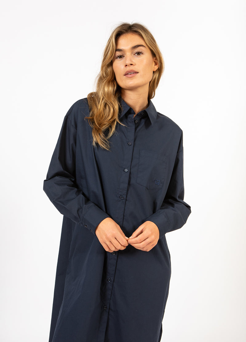 CC Heart CC HEART KIARA LANG OVERHEMD JURK Dress Navy - 563