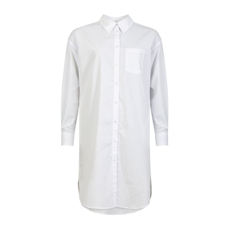 CC Heart CC HEART KIARA LANG OVERHEMD JURK Dress White - 200