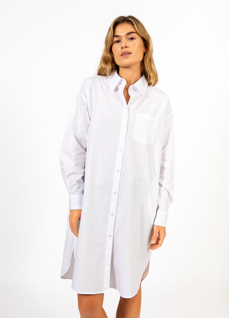 CC Heart CC HEART KIARA LANG OVERHEMD JURK Dress White - 200