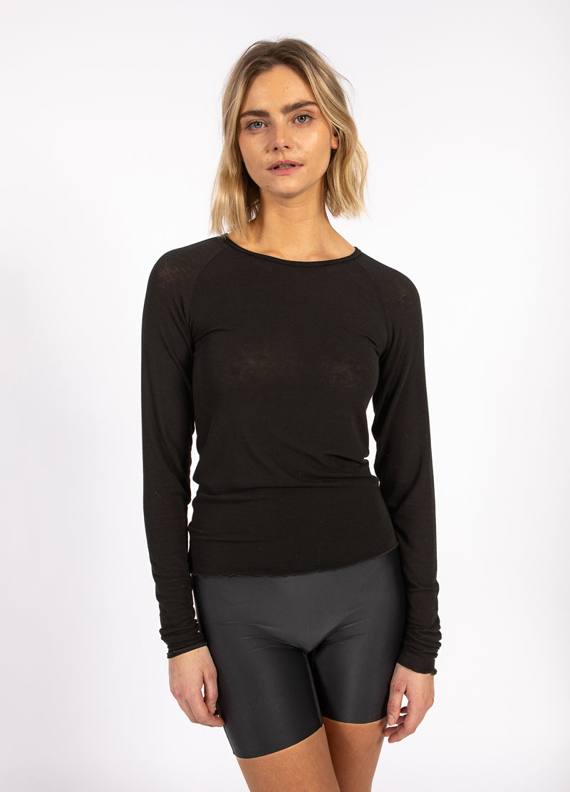 CC Heart CC HEART LANA GEBREID MET LANGE MOUWEN Knitwear Black - 100