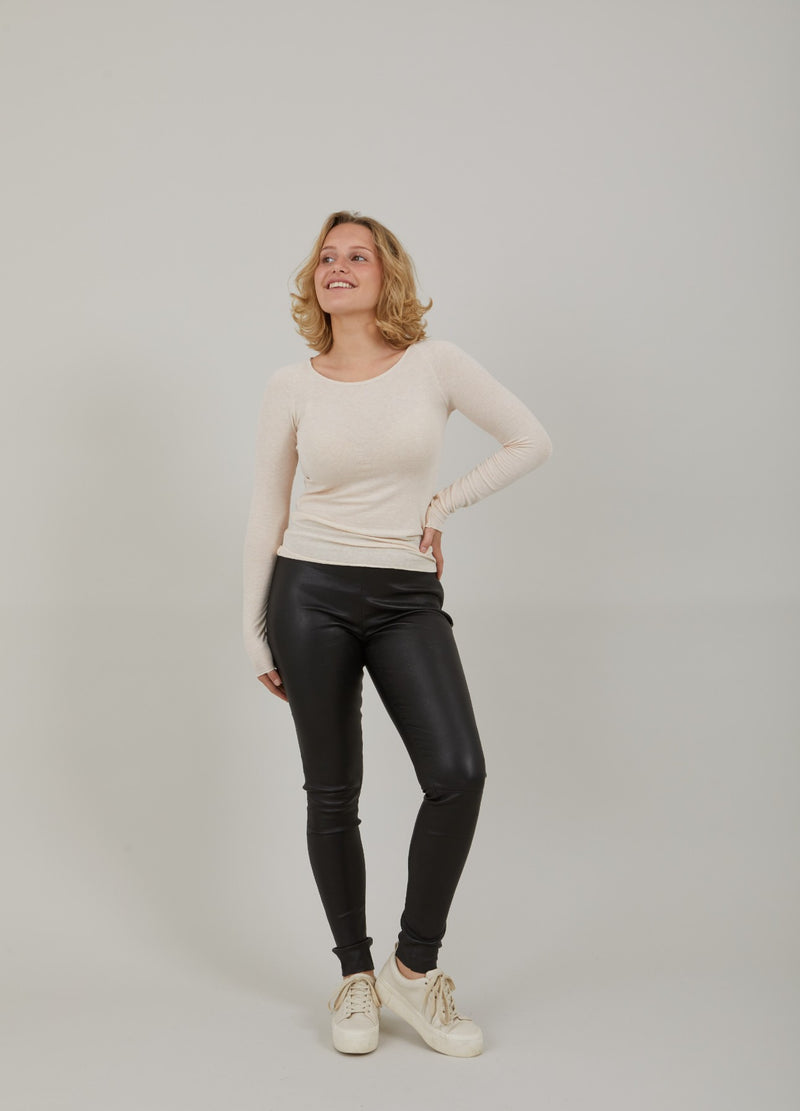 CC Heart CC HEART LANA GEBREID MET LANGE MOUWEN Knitwear Creme - 364