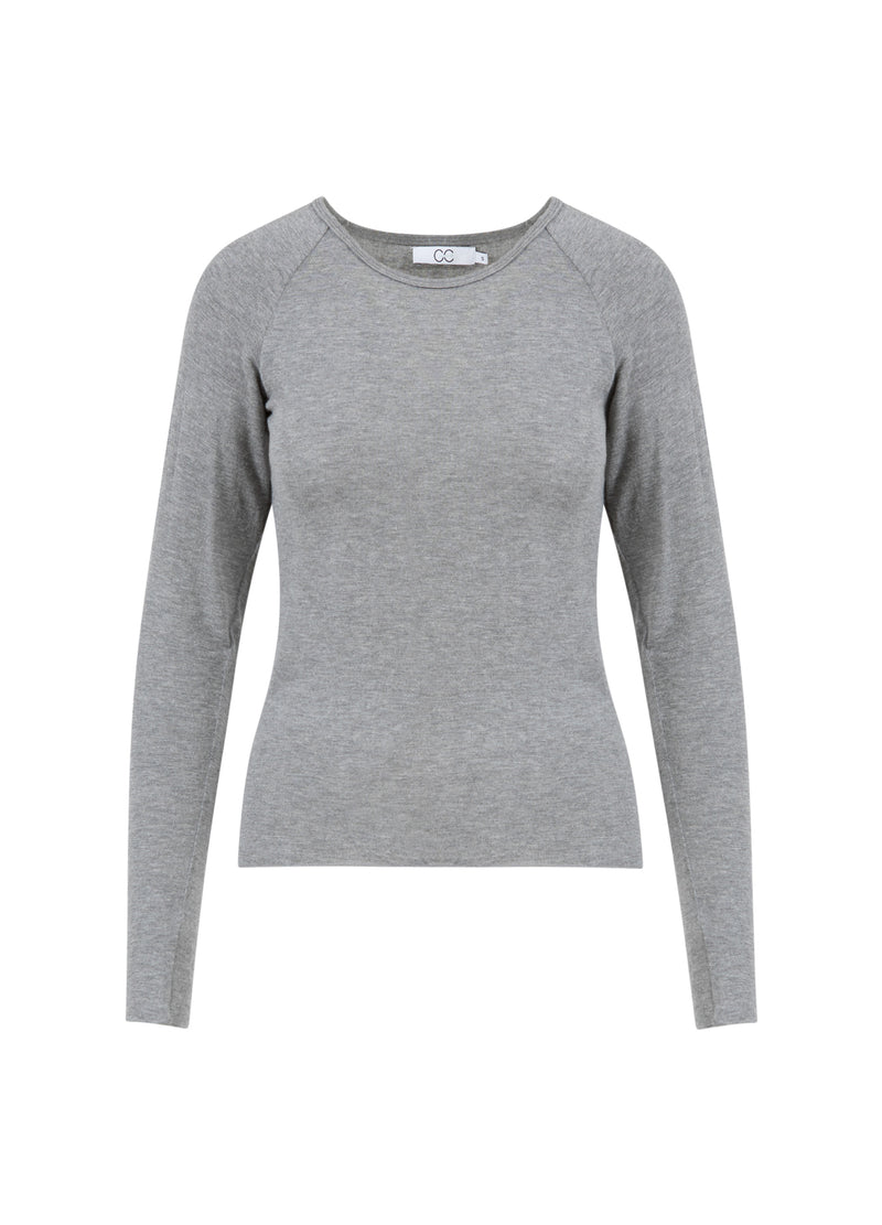 CC Heart CC HEART LANA GEBREID MET LANGE MOUWEN Knitwear Grey melange - 142