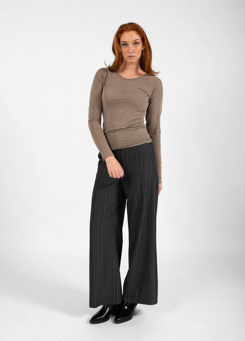 CC Heart CC HEART LANA GEBREID MET LANGE MOUWEN Knitwear Hazel melange - 372